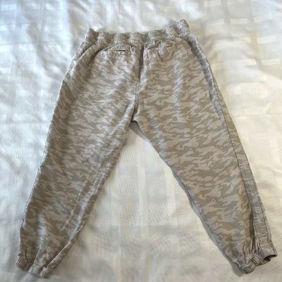 Athleta Jogger Pants Cabo Tide Linen Camo Size 18 (XL) - Picture 3 of 8